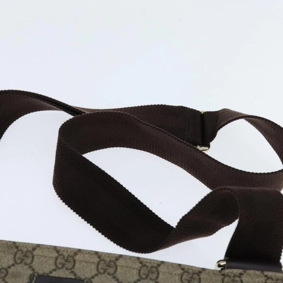 GUCCI GG Supreme Shoulder Bag PVC Beige Gold - Picture 8 of 15